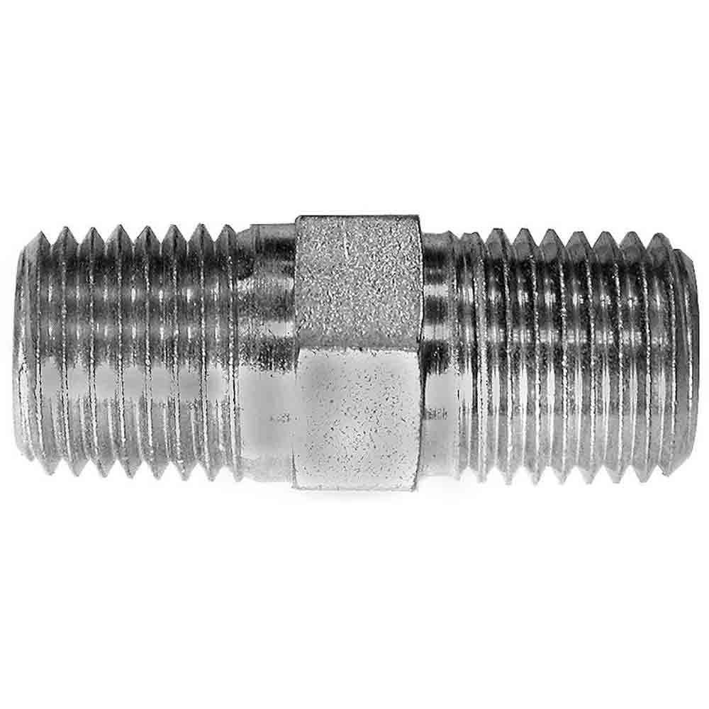 Hex Nipple - 1/4 Inch NPT