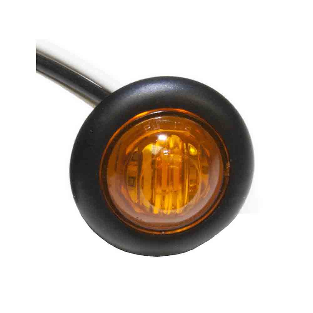 3/4 Inch Single Diode PC-Rated Marker/Clearance Light - Amber