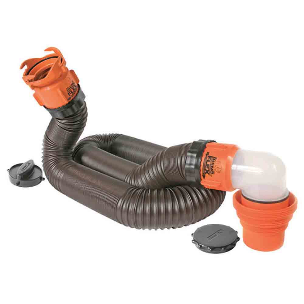 RhinoFLEX RV Sewer Kit with Pre-Attached Fittings