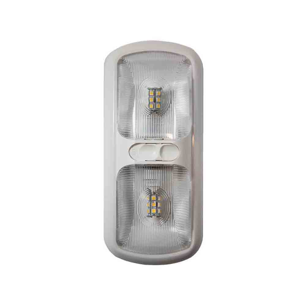 12-Volt Euro-Style Double LED Light - Optic Lens