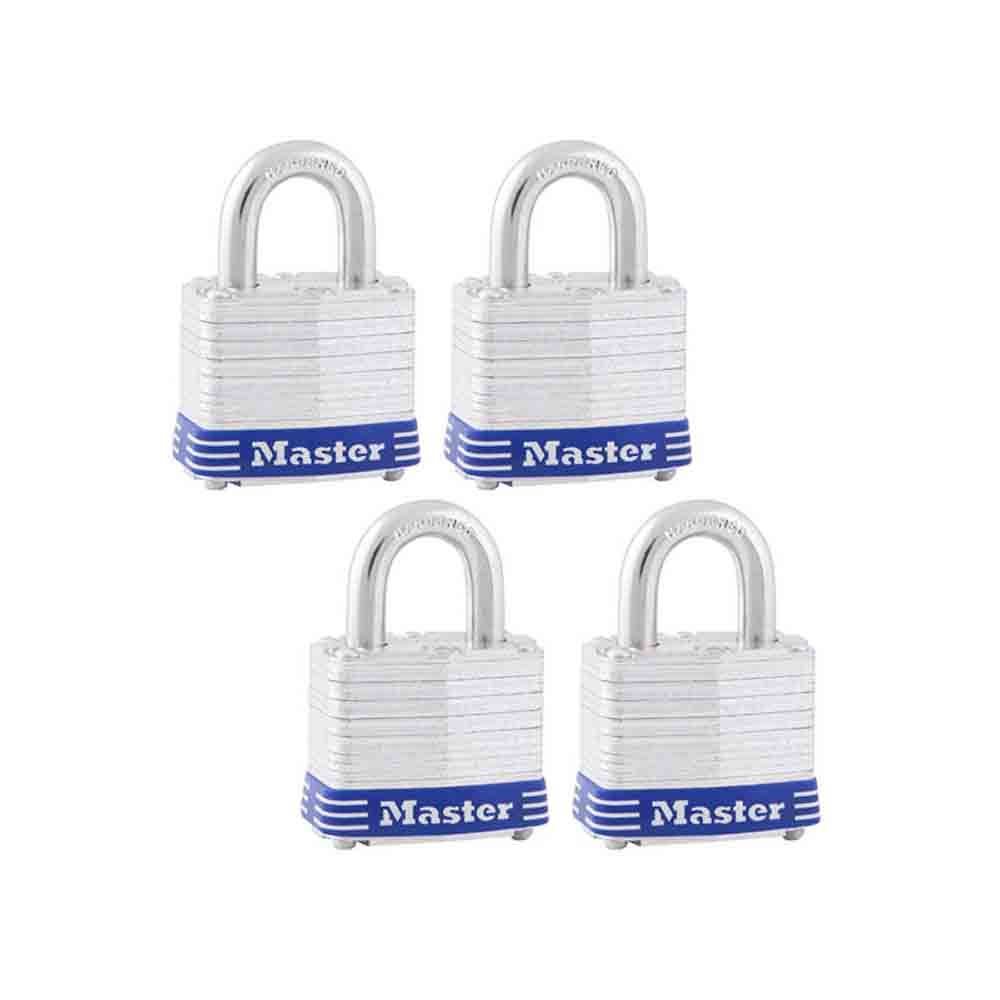 Keyed Alike - Padlock - 4 Pack