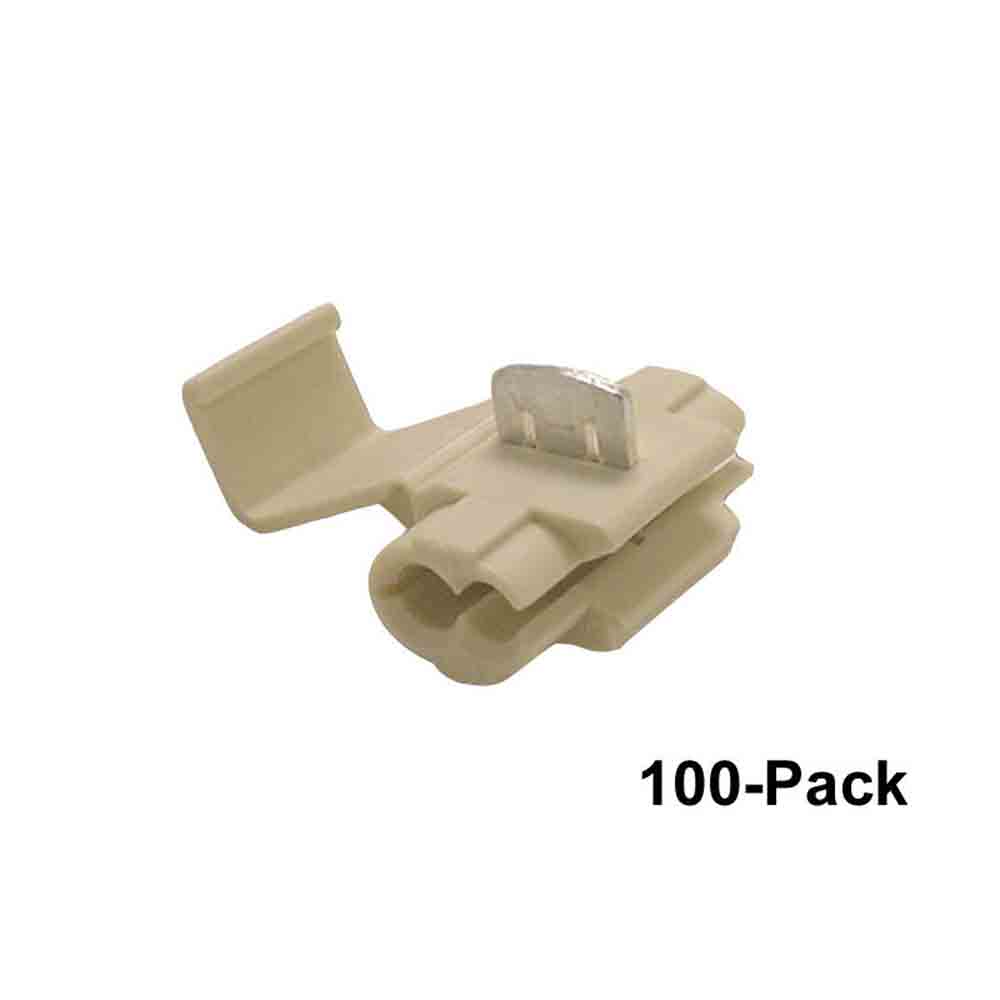 White 3M Wire Taps - 100-Pack