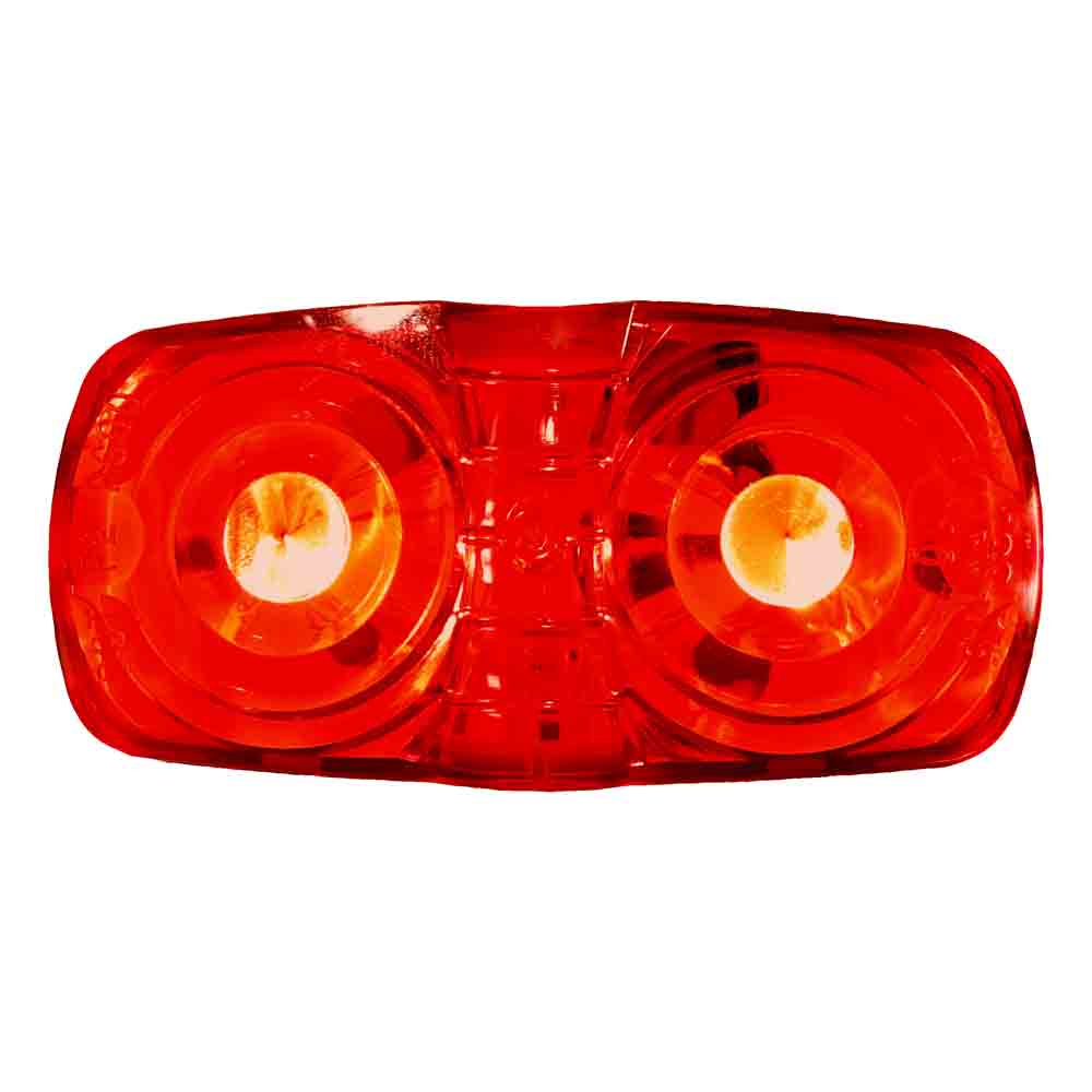 Double Bulls-Eye LED Clearance & Side Marker Light - Red