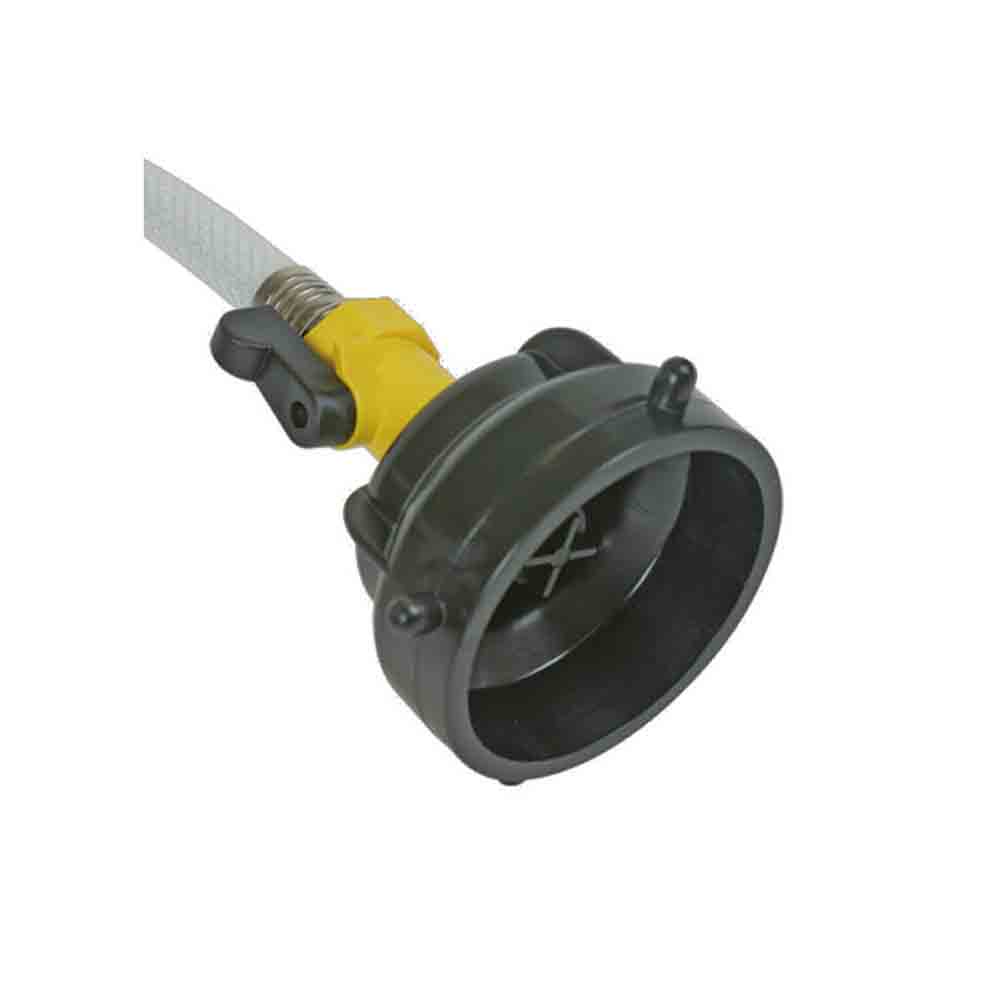 Sewer Hose Rinse Cap with Shutoff Valve