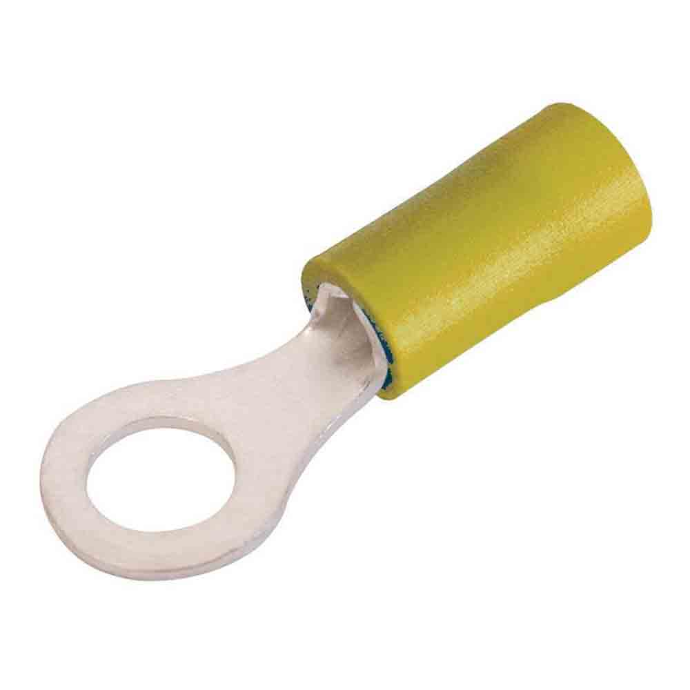 5/16 Inch Ring Connector - Yellow - 25 pack