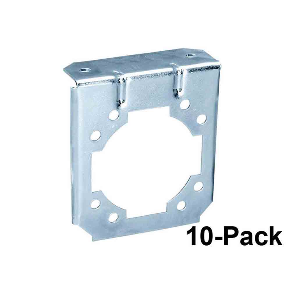 7-Way Socket Mounting Brackets - 10-Pack