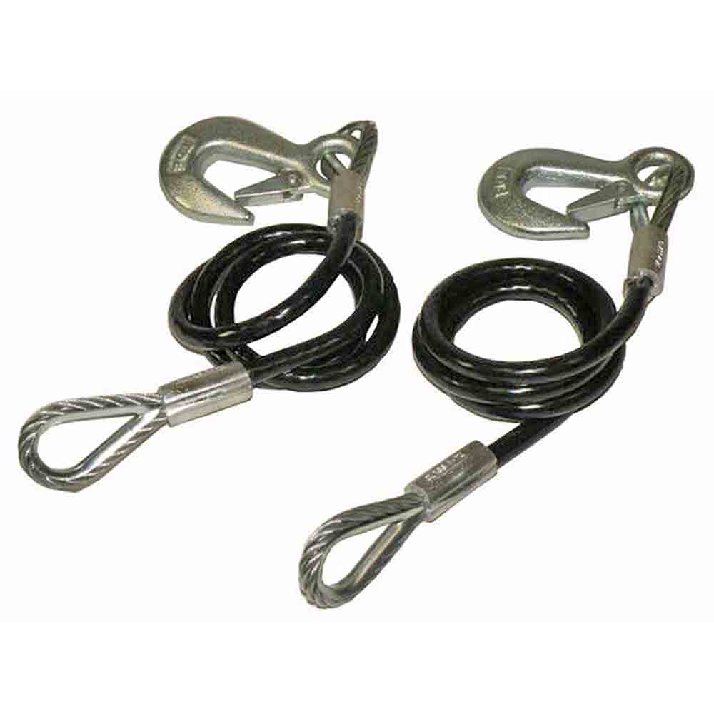 Vinyl Coated Coiled Safety Cables - Pair