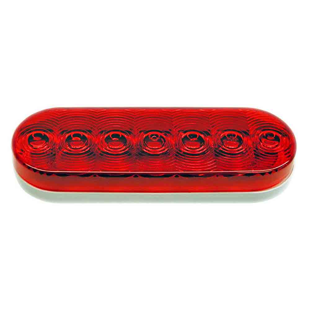 Oval LED Trailer Tail Light - 6 inch