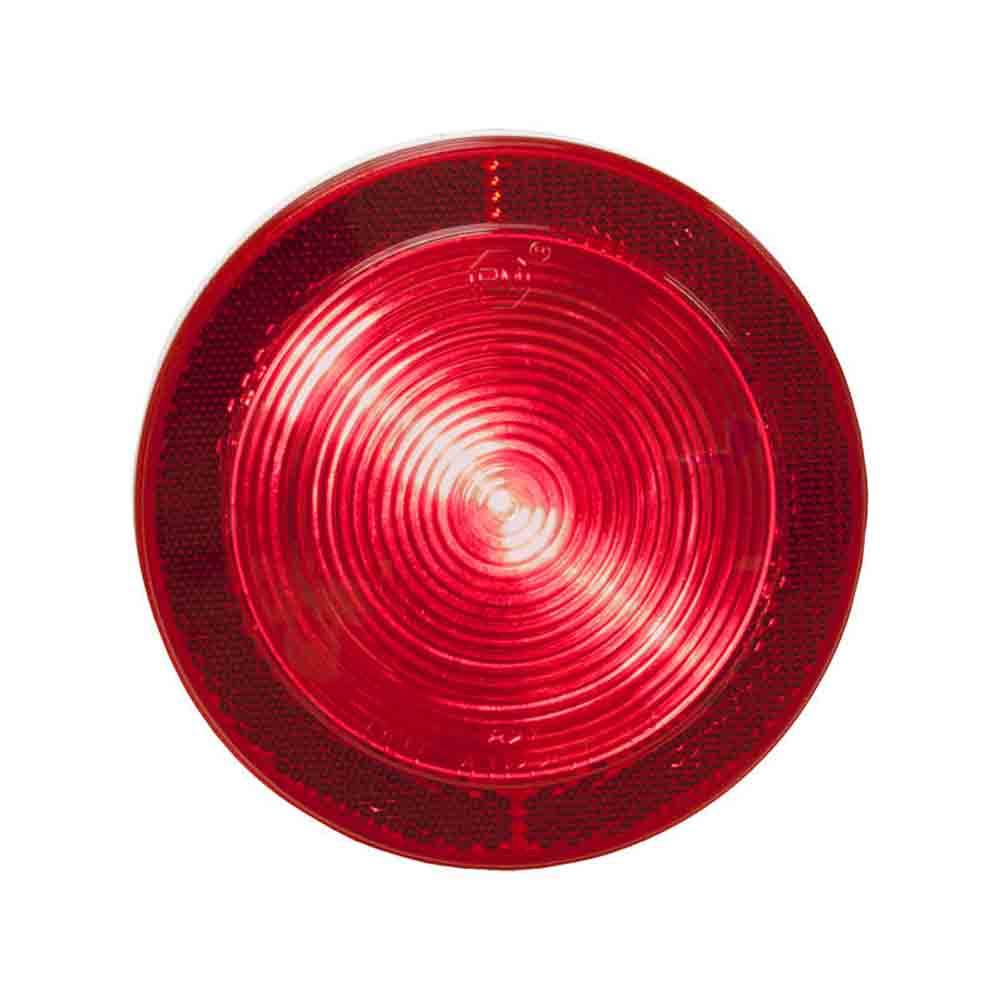 LED Tail Light with Reflex - 4 Inch Round