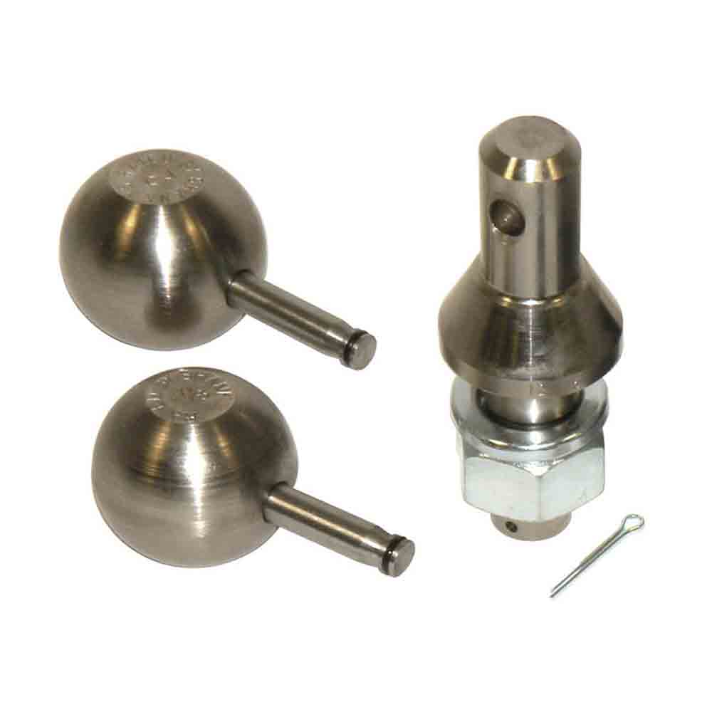 Convert-A-Ball Stainless Steel 2-Ball Set - 1-7/8 and 2 inch Balls