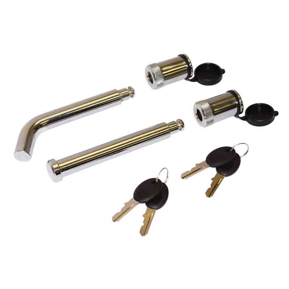 Keyed Alike - 5/8 Inch Hitch Pin & Pintle/Ball Mount Pin Locks - Kit