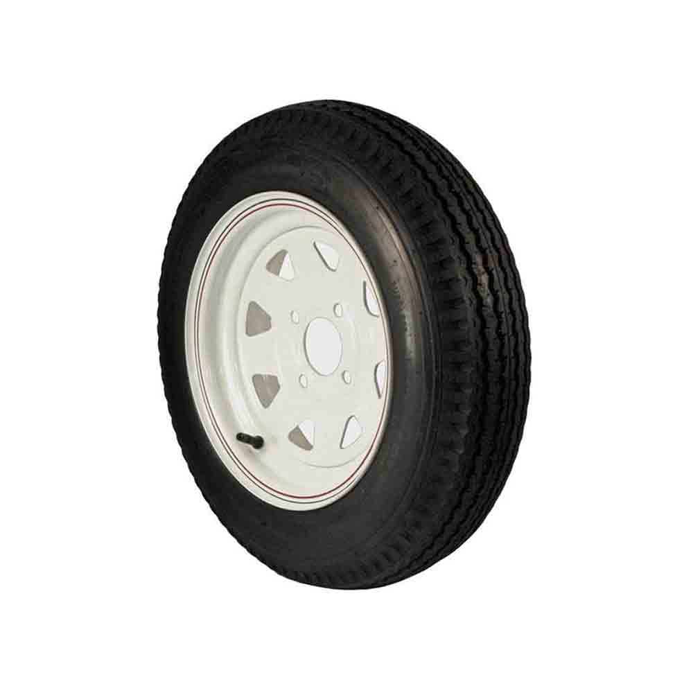 12 inch Trailer Tire and Spoked Wheel Assembly