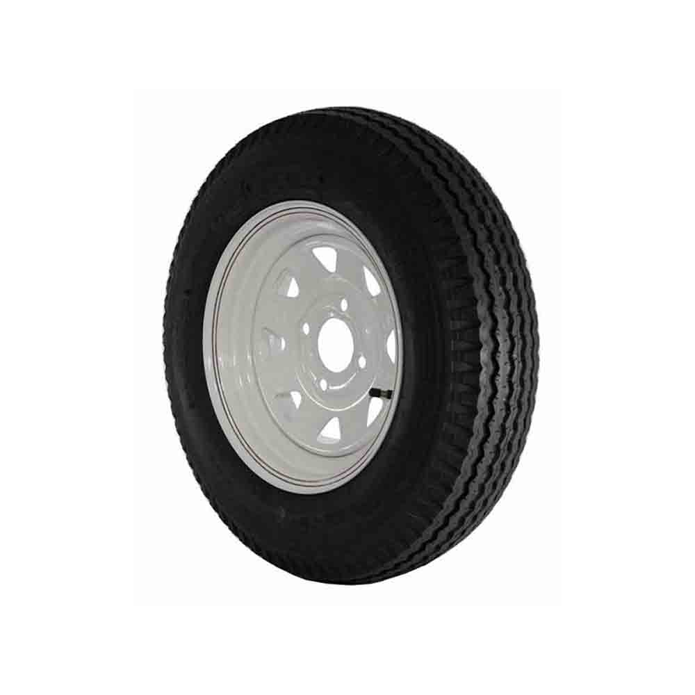 12 inch Trailer Tire and Spoked Wheel Assembly