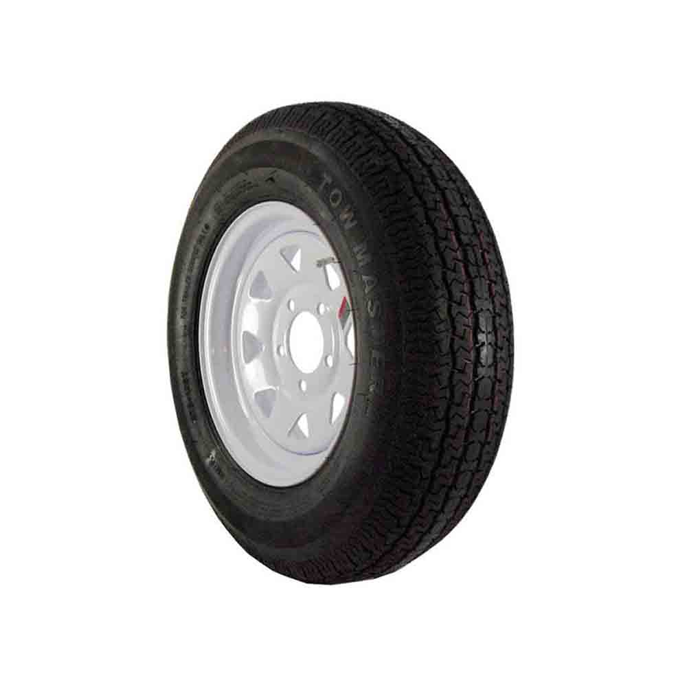 13 inch Trailer Tire and Spoked Wheel Assembly