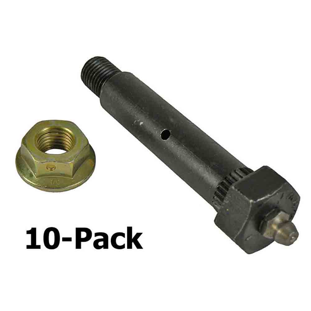 Greaseable Spring Bolts with Lock Nuts - 10-Pack