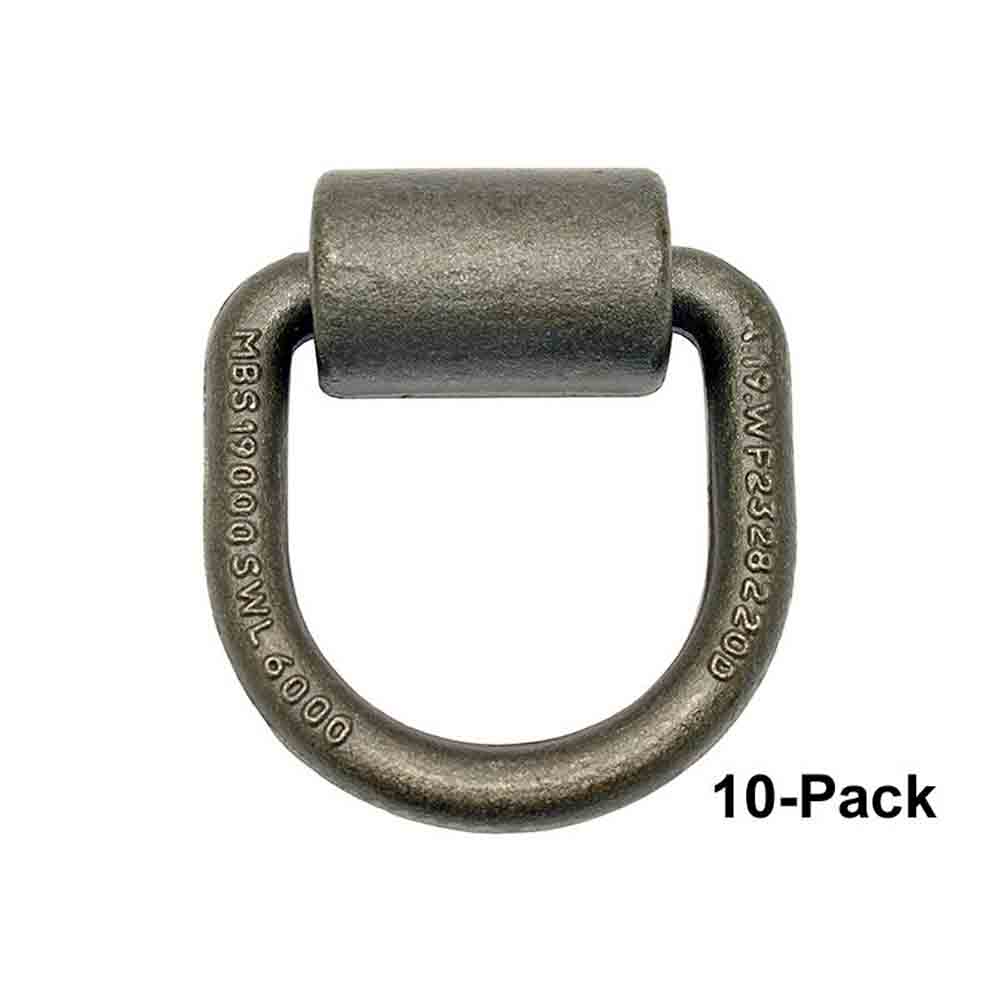 Heavy Duty Weld-On Tie-Down Ring - 10-Pack