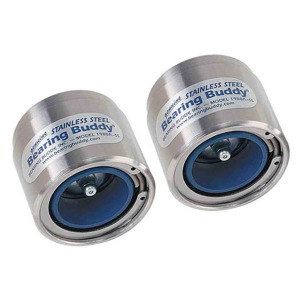 Bearing Buddy Stainless Steel Bearing Protectors with Auto Check (pair) - 1.980