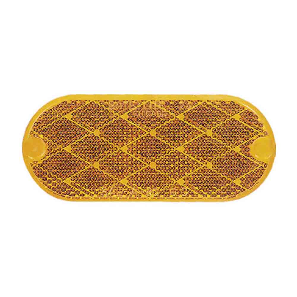 Quick Mount Oval Reflector - Amber