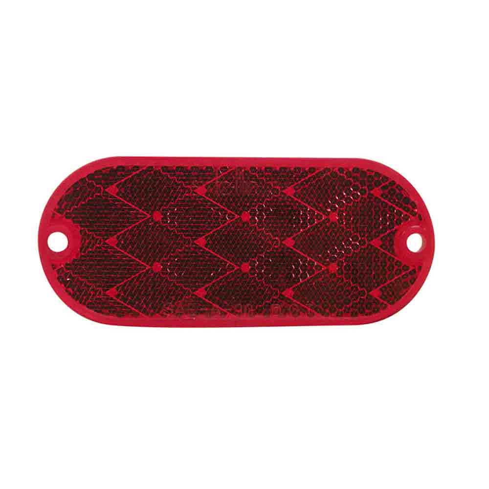 Quick Mount Oval Reflector - Red