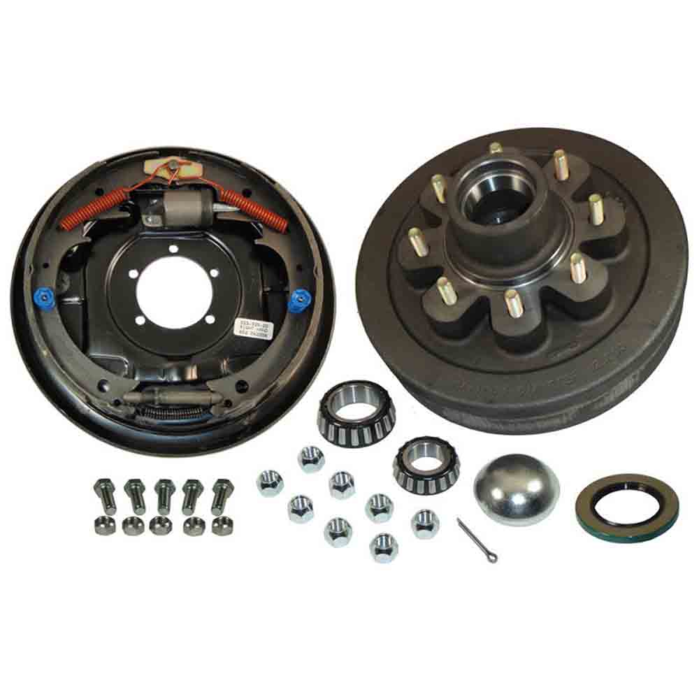 8-Bolt on 6-1/2 Inch Bolt Circle - 12 Inch Hub/Drum With Hydraulic Brake Assembly - Passenger Side