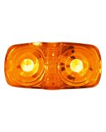 Double Bulls-Eye LED Clearance & Side Marker Light - Amber