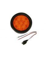 LumenX 4 Inch Round LED Trailer Tail Light Kit - Amber