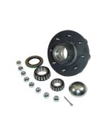 Trailer Hub Assembly  8 on 6-1/2" Bolt Circle, 3,500lb Capacity for Tapered Spindle 