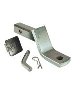 Ball Mount Kit - 2 Inch Drop or 1-1/4 Inch Rise - 6 Inch Length