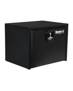 24 x 24 x 24 Inch Textured Matte Black Steel Underbody Truck Box With 3-Point Latch