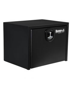 18 x 18 x 24 Inch Textured Matte Black Steel Underbody Truck Box With 3-Point Latch