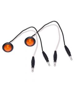 3/4 Inch Amber LED Clearance Light - Pair