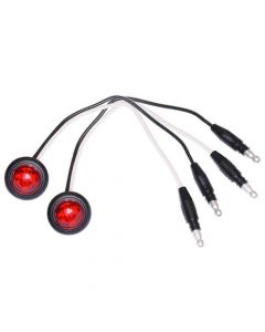 3/4 Inch Red LED Clearance Light - Pair