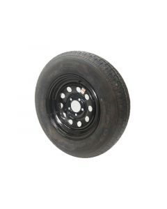 Trailer Tire and Black Painted Modular Wheel Assembly - ST20575R15