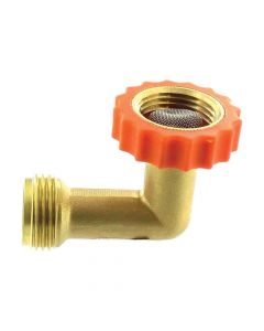 90 Degree Brass Hose Saver