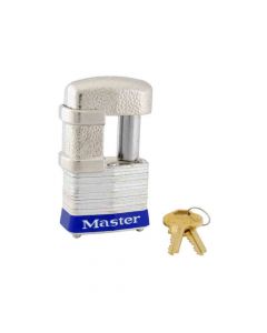 Laminated Steel Pin Tumbler Padlock with Shrouded Shackle