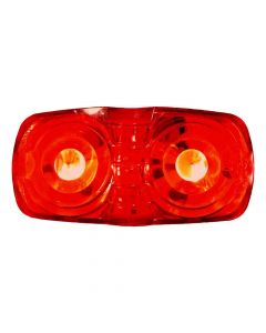 Double Bulls-Eye LED Clearance & Side Marker Light - Red