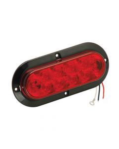 6" Oval LED Tail Light - Red