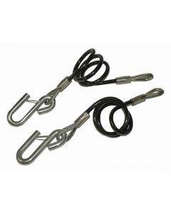 Vinyl Coated Coiled Safety Cables - Pair