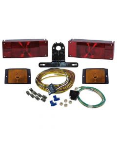 Waterproof Rectangular Trailer Light Kit with Wiring Harness