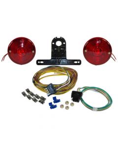 Economy Round Trailer Light Kit with Wiring Harness