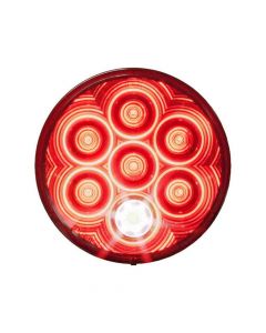 LED Tail Light with Cyclops Back-Up Eye - Grommet Mount - 4 Inch Round