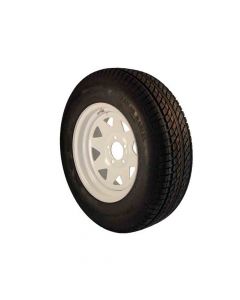 14 inch Trailer Tire and Spoked Wheel Assembly