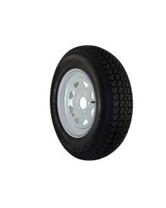 15 inch Trailer Tire and Spoked Wheel Assembly