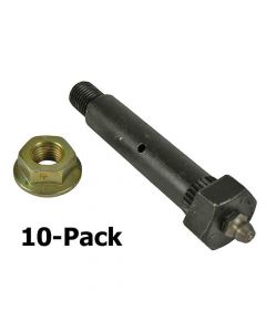 Greaseable Spring Bolts with Lock Nuts - 10-Pack