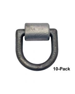 Heavy Duty Weld-On Tie-Down Ring - 10-Pack