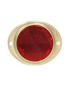 Aluminum Oval Reflector- Red