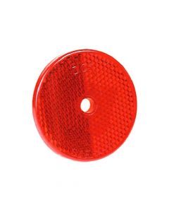 Round Center-Mount Reflector - Red