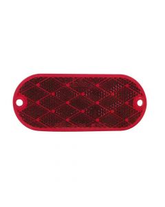 Quick Mount Oval Reflector - Red