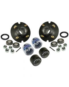 Trailer Hub Assembly - 4 on 4" Bolt Circle, 1,250lb Capacity for Straight Spindles