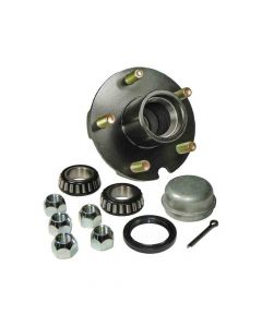 Trailer Hub Assembly - 5 on 4-1/2" Bolt Circle, 1,250lb Capacity for Straight Spindle